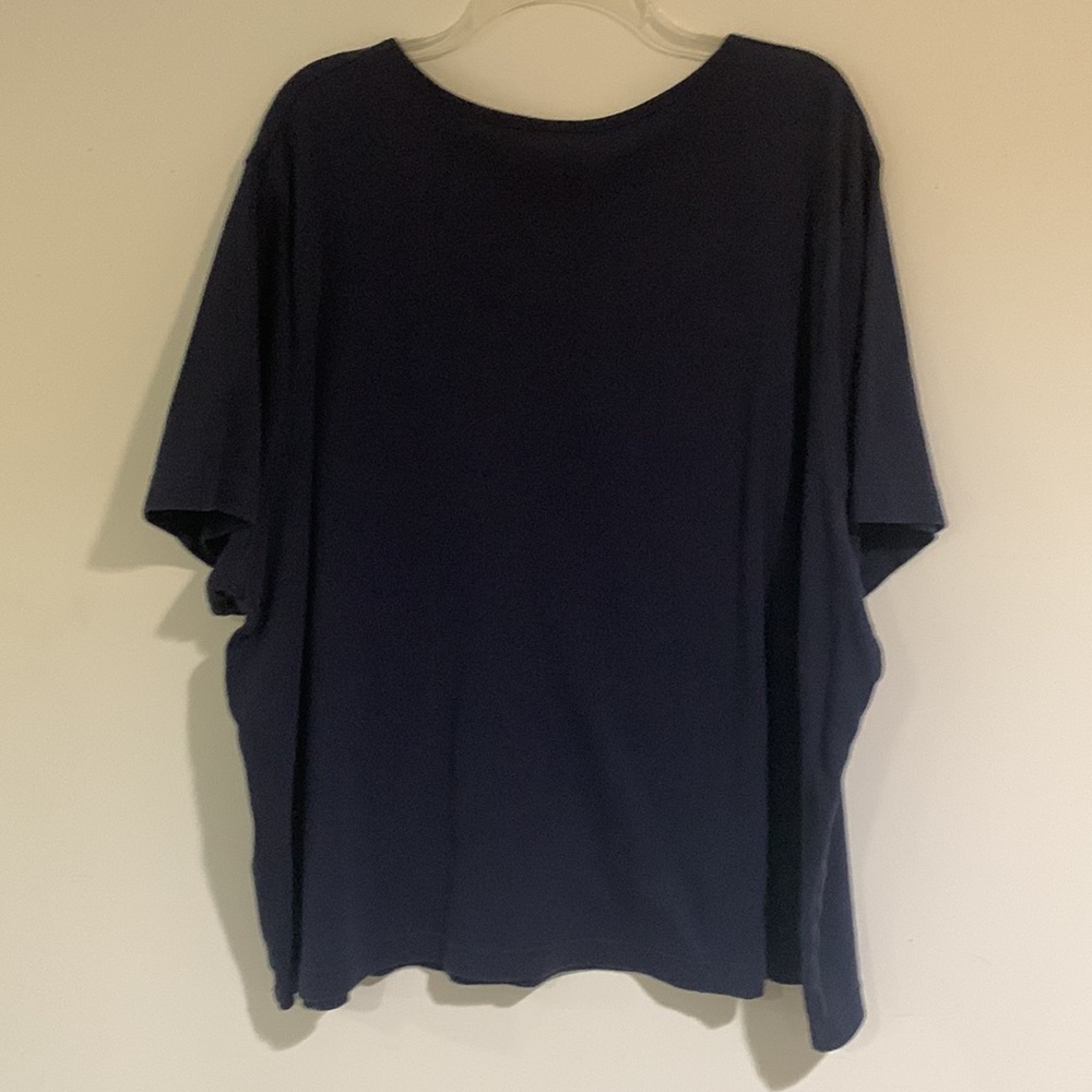White Stag Navy Shirt Sleeve T Shirt, Women’s Size 4X - Picture 6 of 8